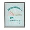 Stupell Industries Shhh I'm Reading Floating Frame, design by Seven Trees Design